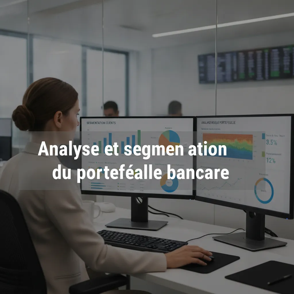 analyse et segmentation du portefeuille client banque sur tableau de bord analytique