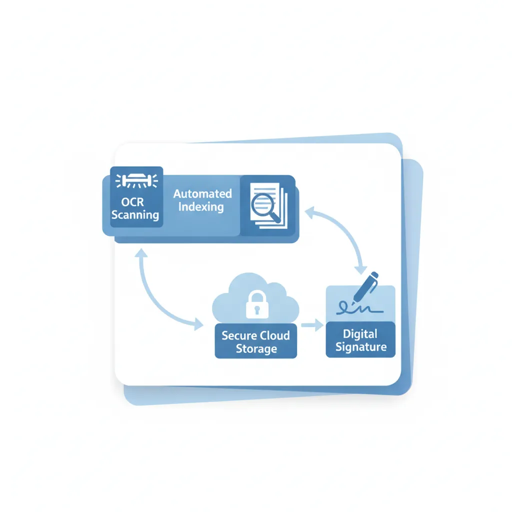 fonctionnement des outils gestion documentaire avec workflow automatisé et OCR