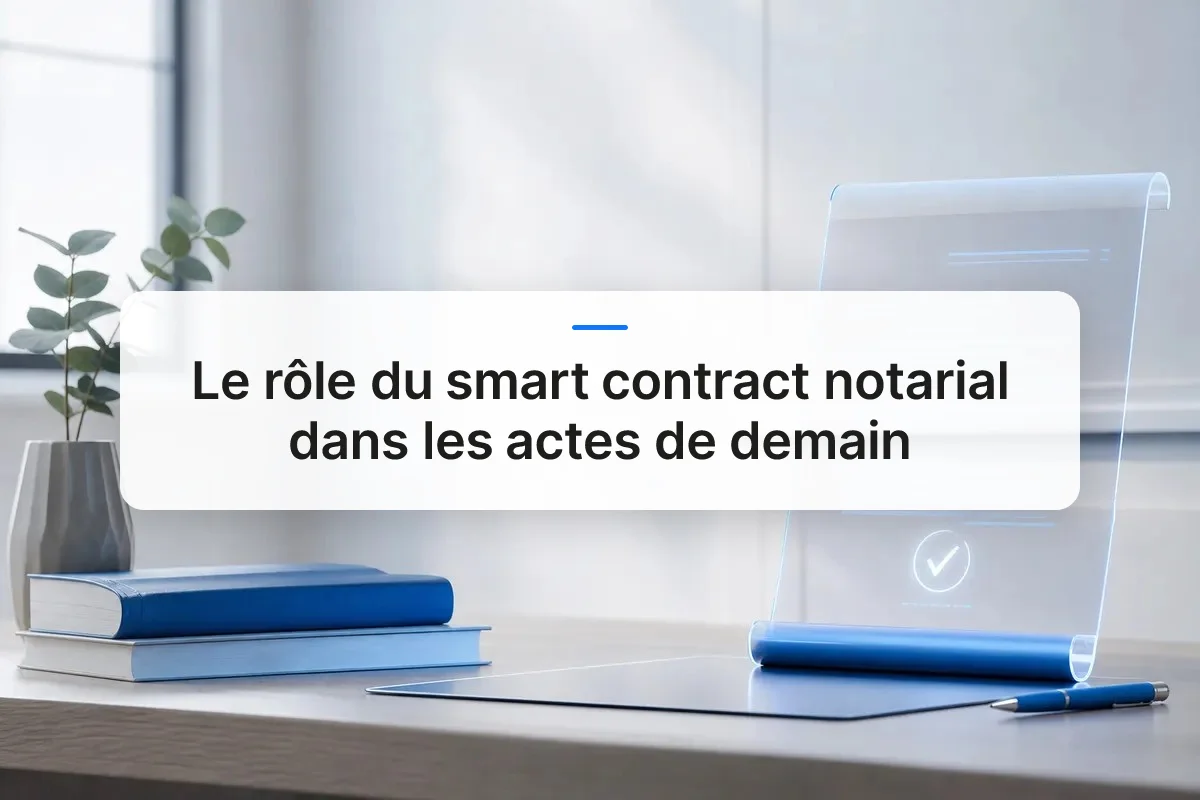 Le rôle du smart contract notarial dans les actes de demain