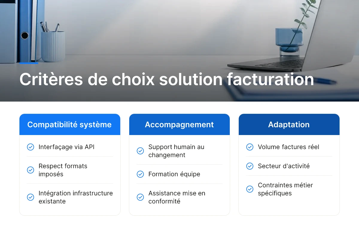 Critères de choix solution facturation
