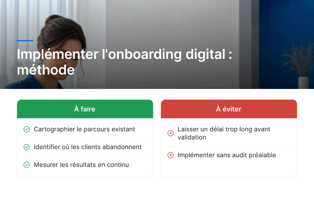 Implémenter l'onboarding digital : méthode