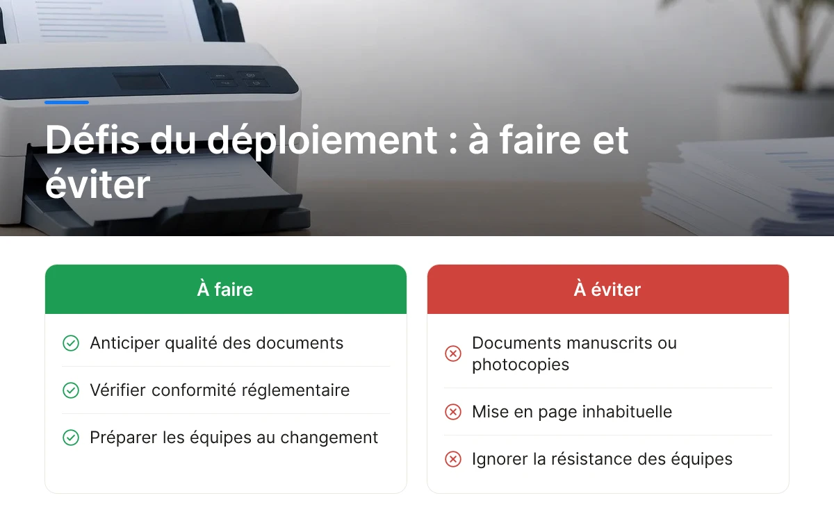 Défis du déploiement : à faire et éviter