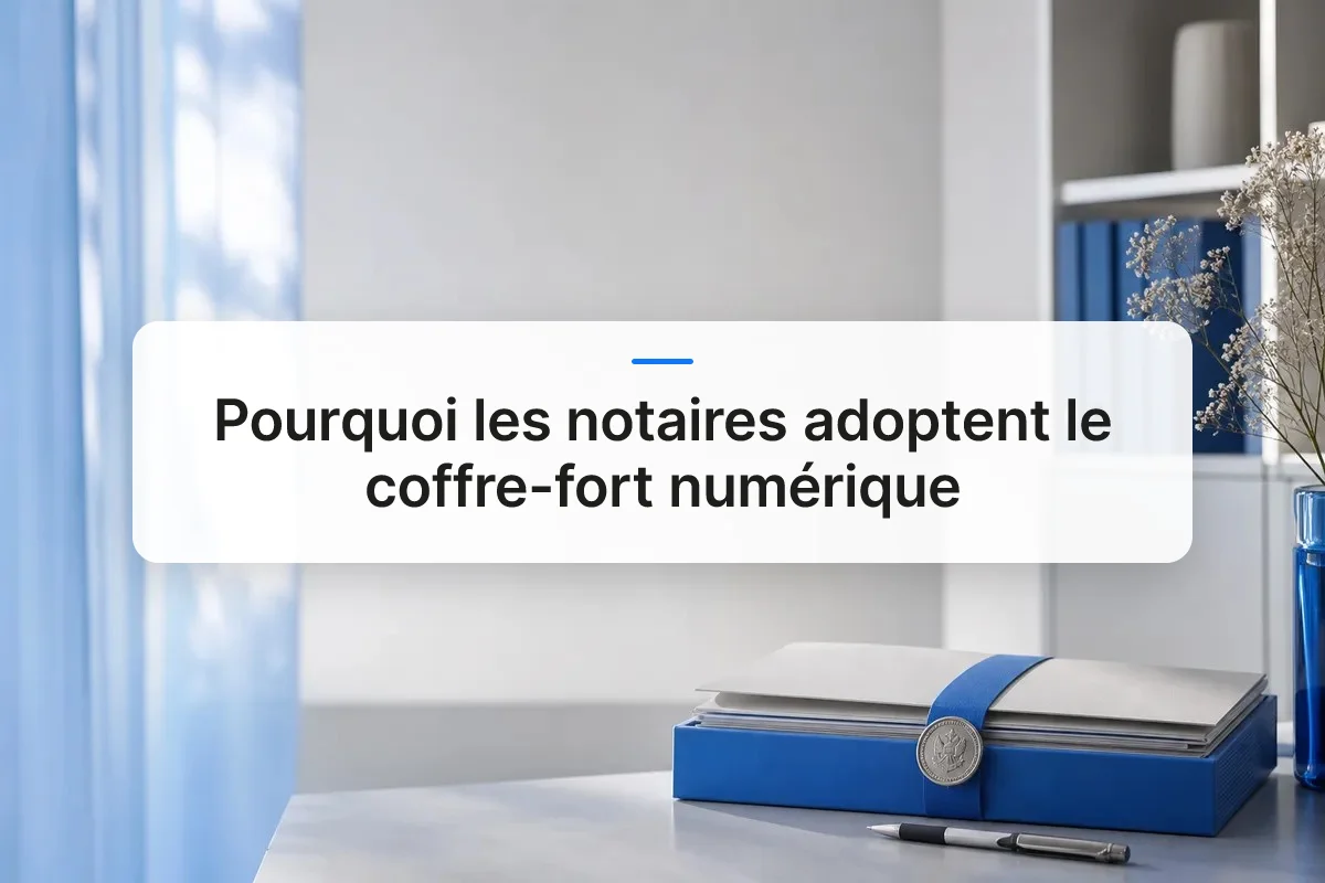 Comment le coffre-fort numérique notaire sécurise vos actes