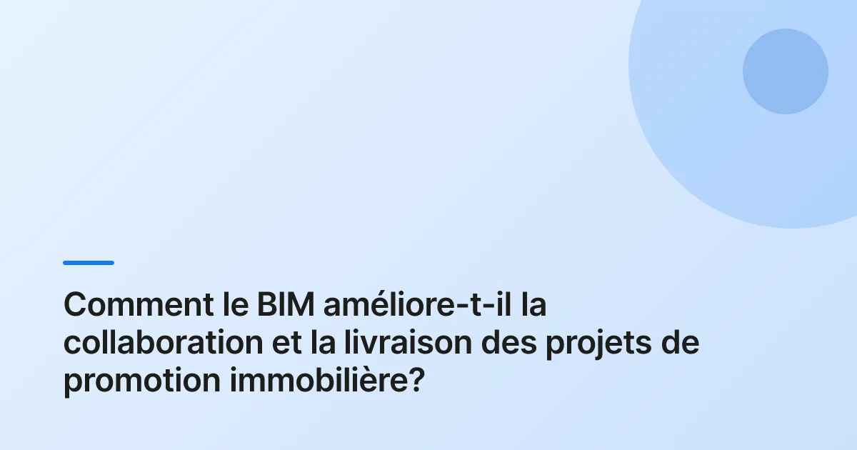 BIM promotion immobilière example