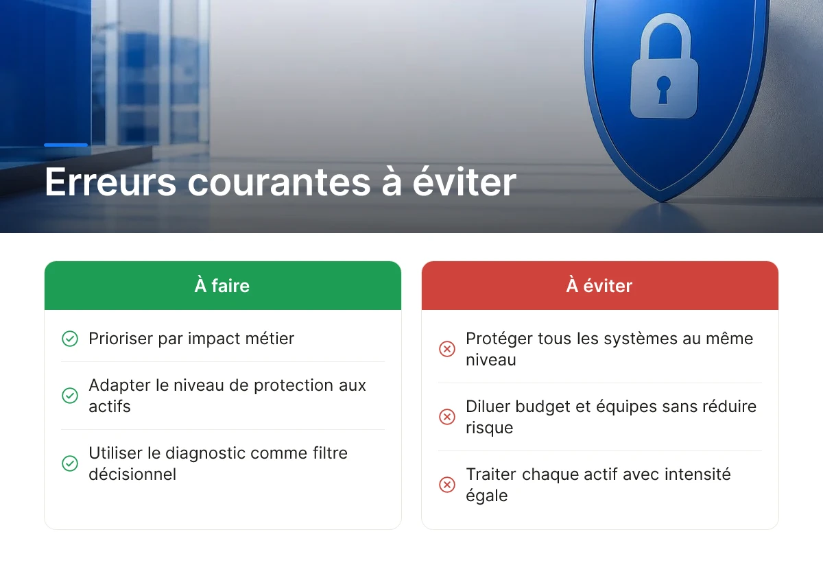 Erreurs courantes à éviter