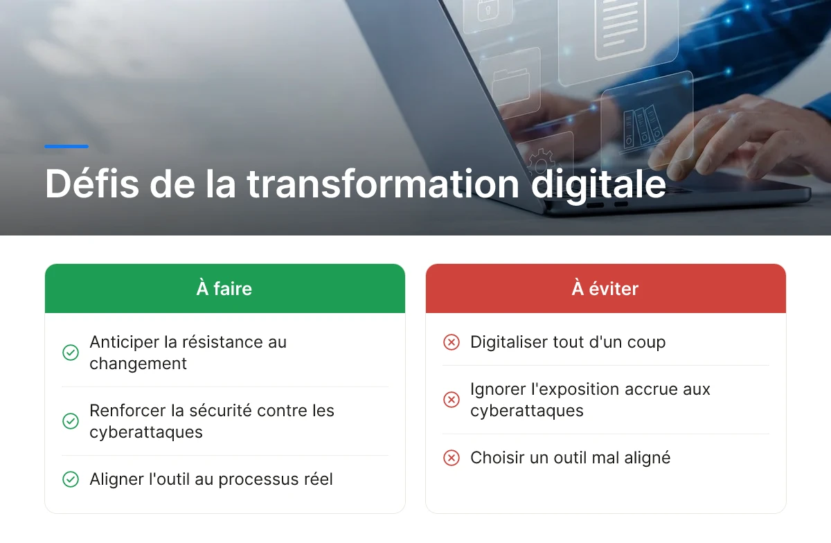 Défis de la transformation digitale
