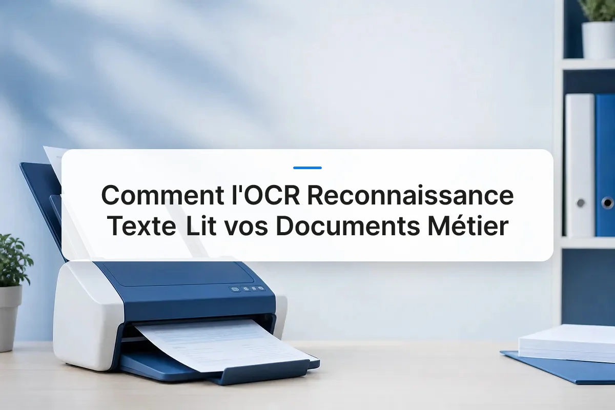 Comment l'OCR Reconnaissance Texte Lit vos Documents Métier