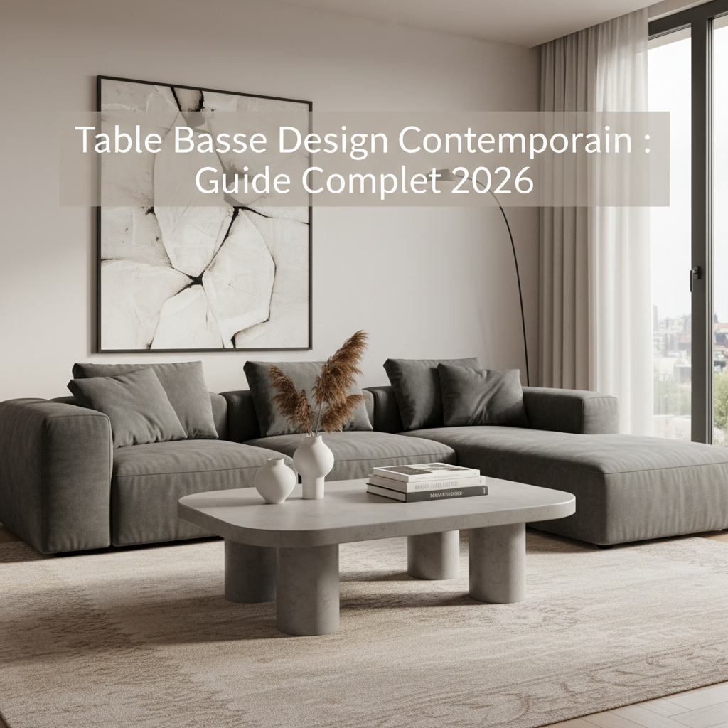 Table Basse Design Contemporain : Guide Complet 2026
