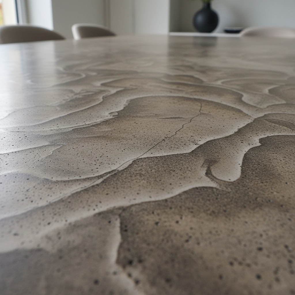 texture mortex table à manger design belgique artisanale