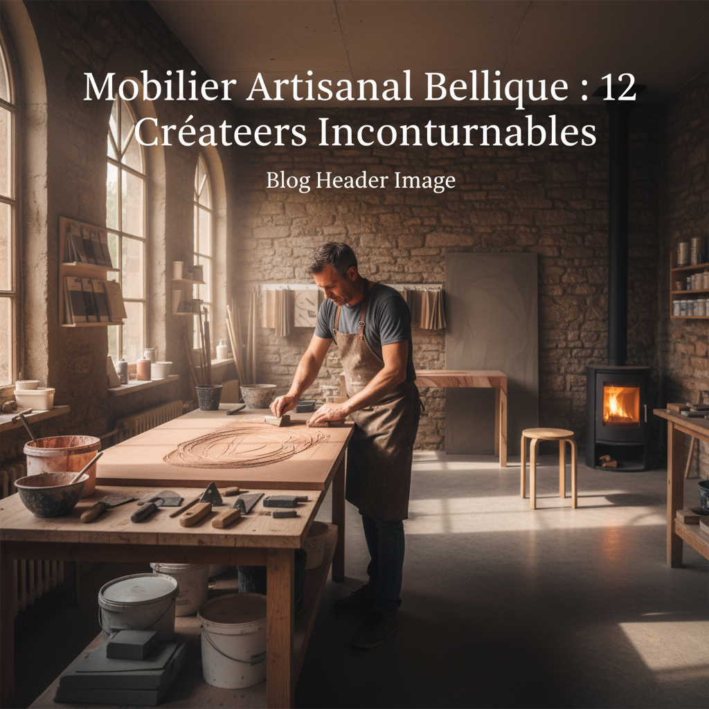 mobilier artisanal belgique atelier création table Mortex
