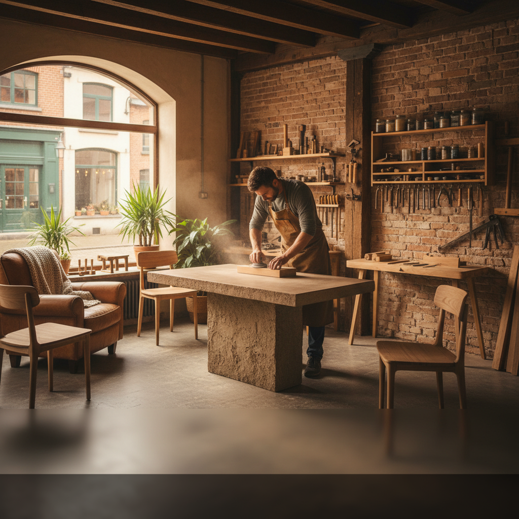 mobilier made in belgium artisan atelier