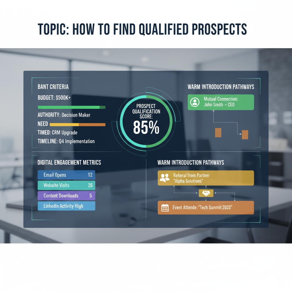 How to Find Qualified Prospects: 2026 Guide to Smart B2B 3 modern qualification frameworks for how to find qualified prospects with digital scoring and BANT analysis