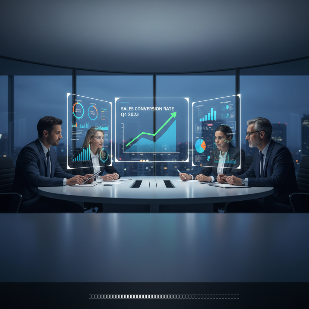 increase sales conversion rates dashboard showing performance metrics