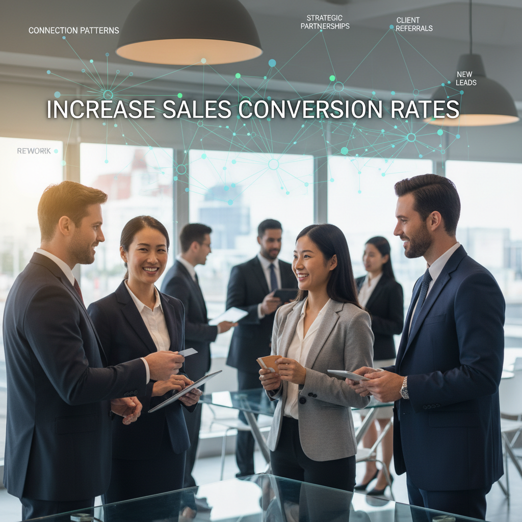 professional referral networks helping increase sales conversion rates through warm connections