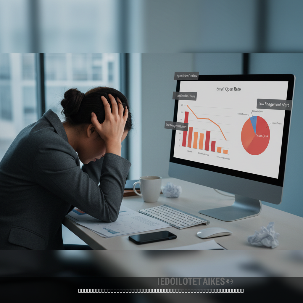 why cold outreach fails demonstrated through declining email performance metrics