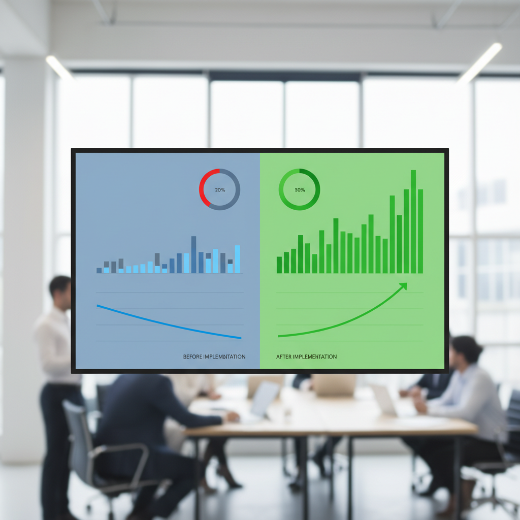 Best B2B Sales Prospecting Tools That Actually Work in 2026 3 B2B sales prospecting tools ROI dashboard showing performance improvements and pipeline metrics