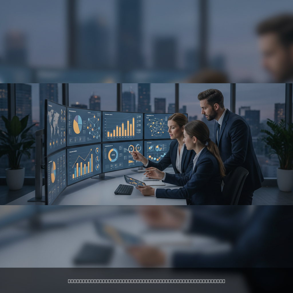 B2B Sales Intelligence: Transform Your Prospecting Game 1 B2B sales intelligence team analyzing prospect data and conversion metrics