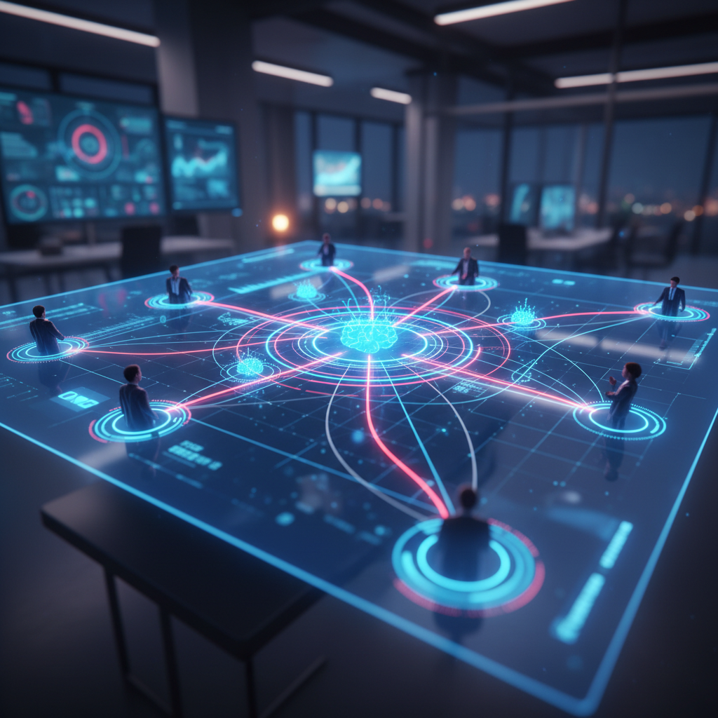 AI-powered B2B sales intelligence relationship mapping visualization