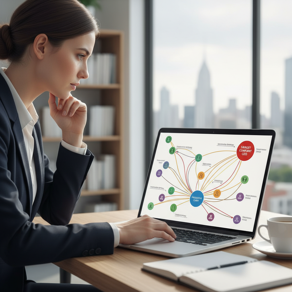 warm introduction sales relationship mapping and network analysis