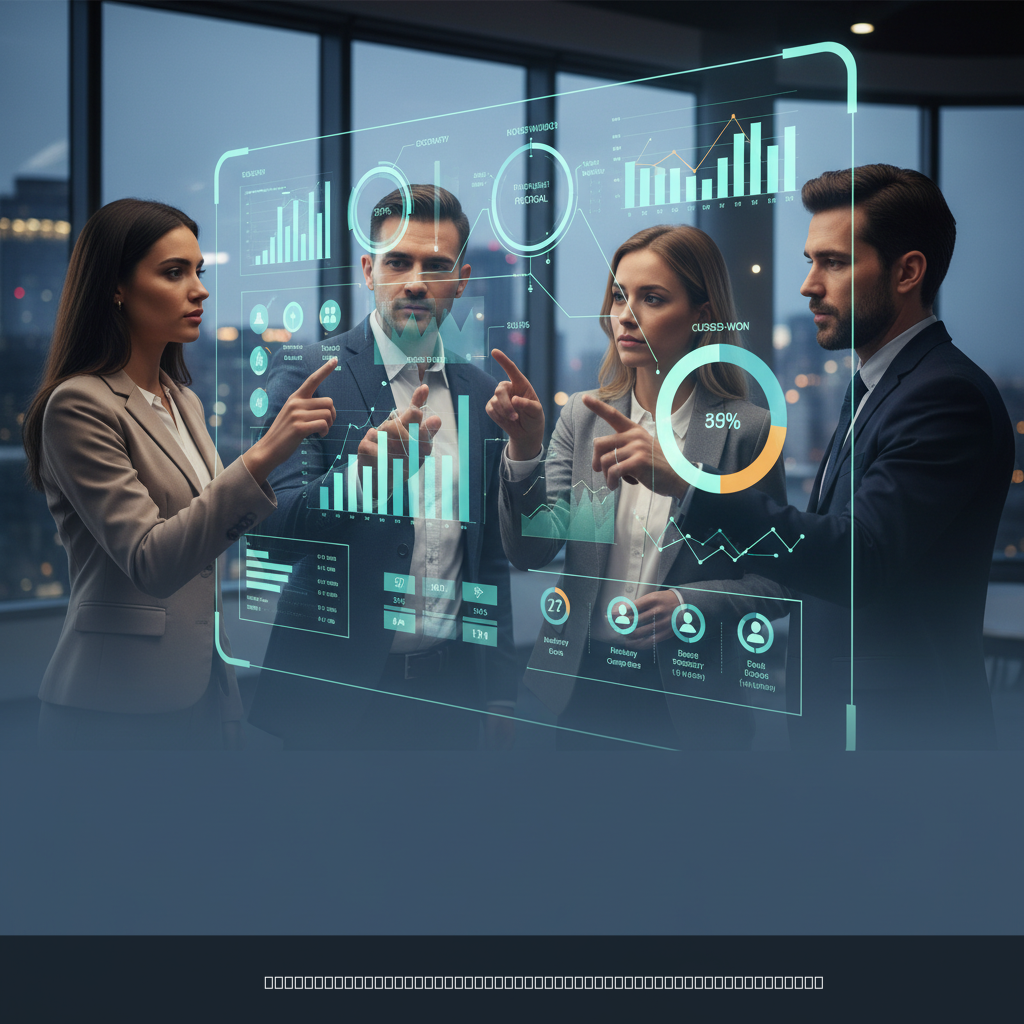 B2B sales pipeline dashboard showing conversion rates and prospect stages