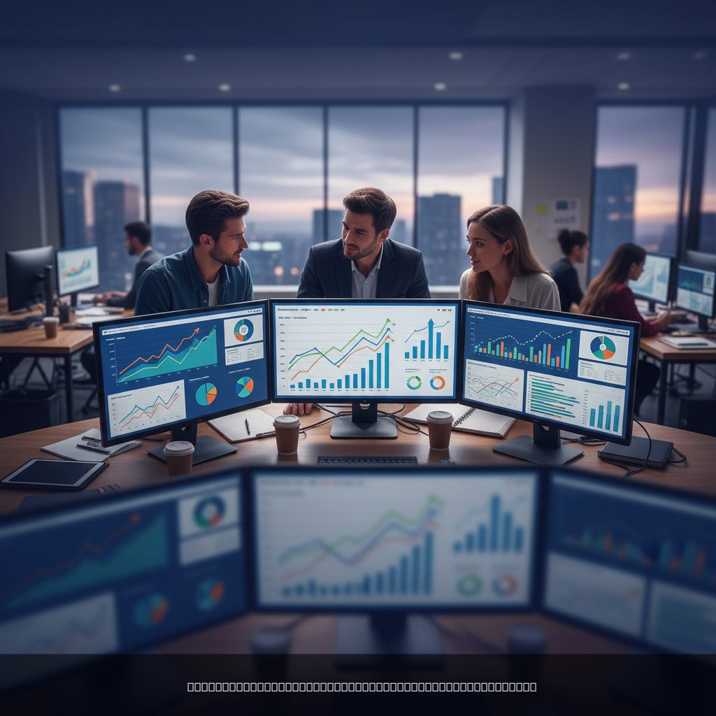 SEO services team analyzing website performance and optimization strategies