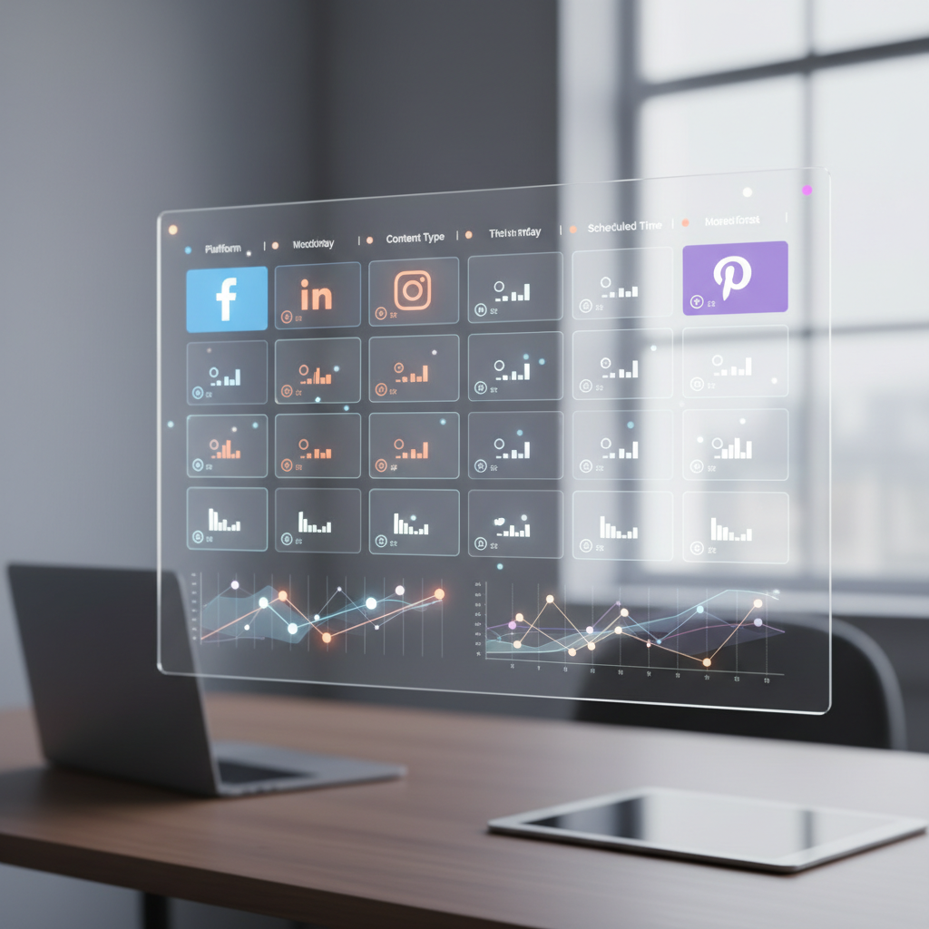 social media marketing content calendar planning tool