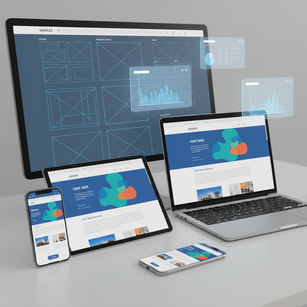 Website redesign services development workflow from wireframes to final responsive design