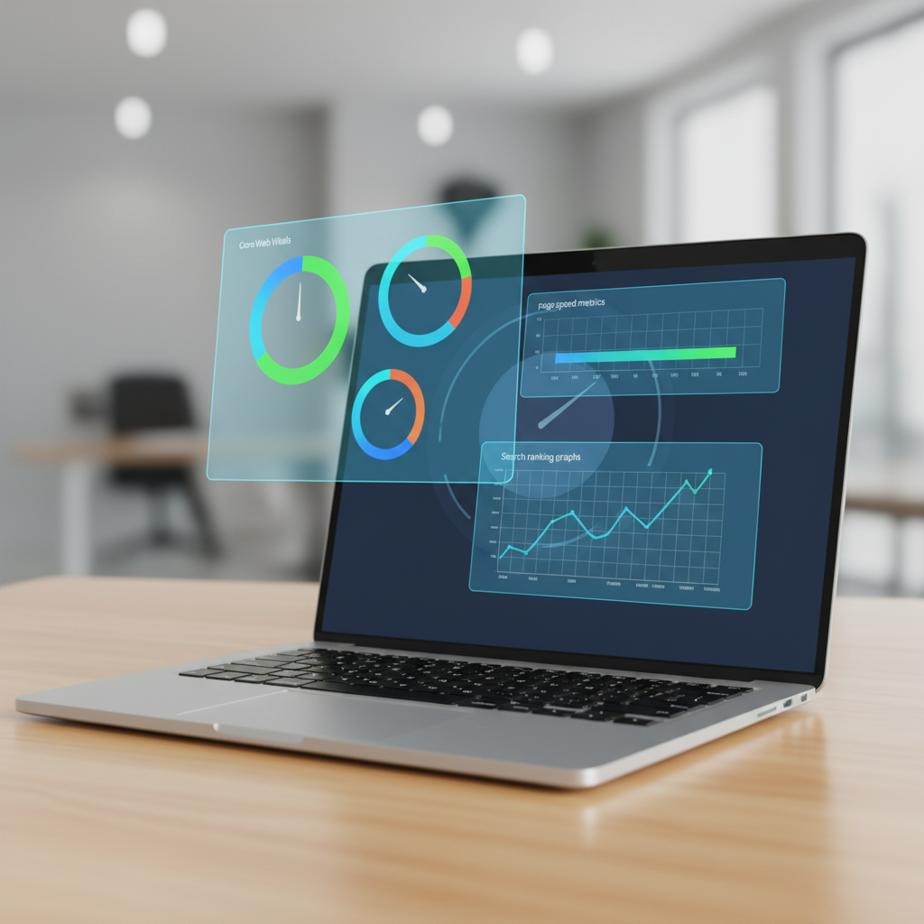 SEO performance dashboard for a content management system built website