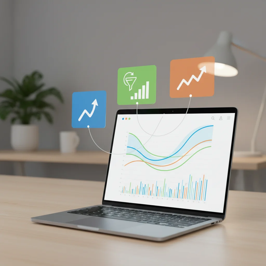 website analytics dashboard after launch showing results from how to design a website process