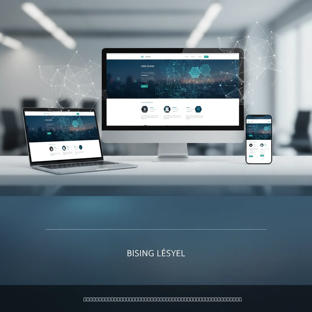professional business website design displayed across desktop laptop and mobile devices