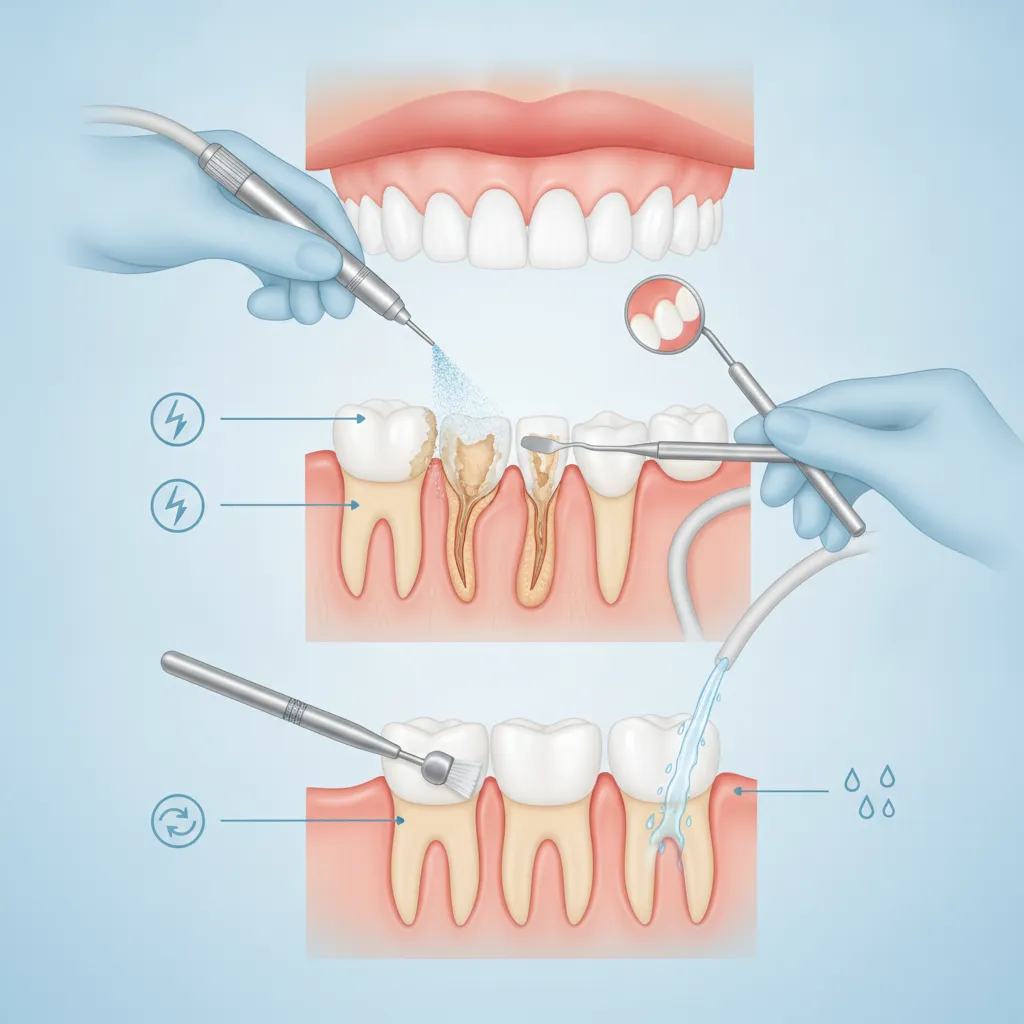 professional teeth cleaning example
