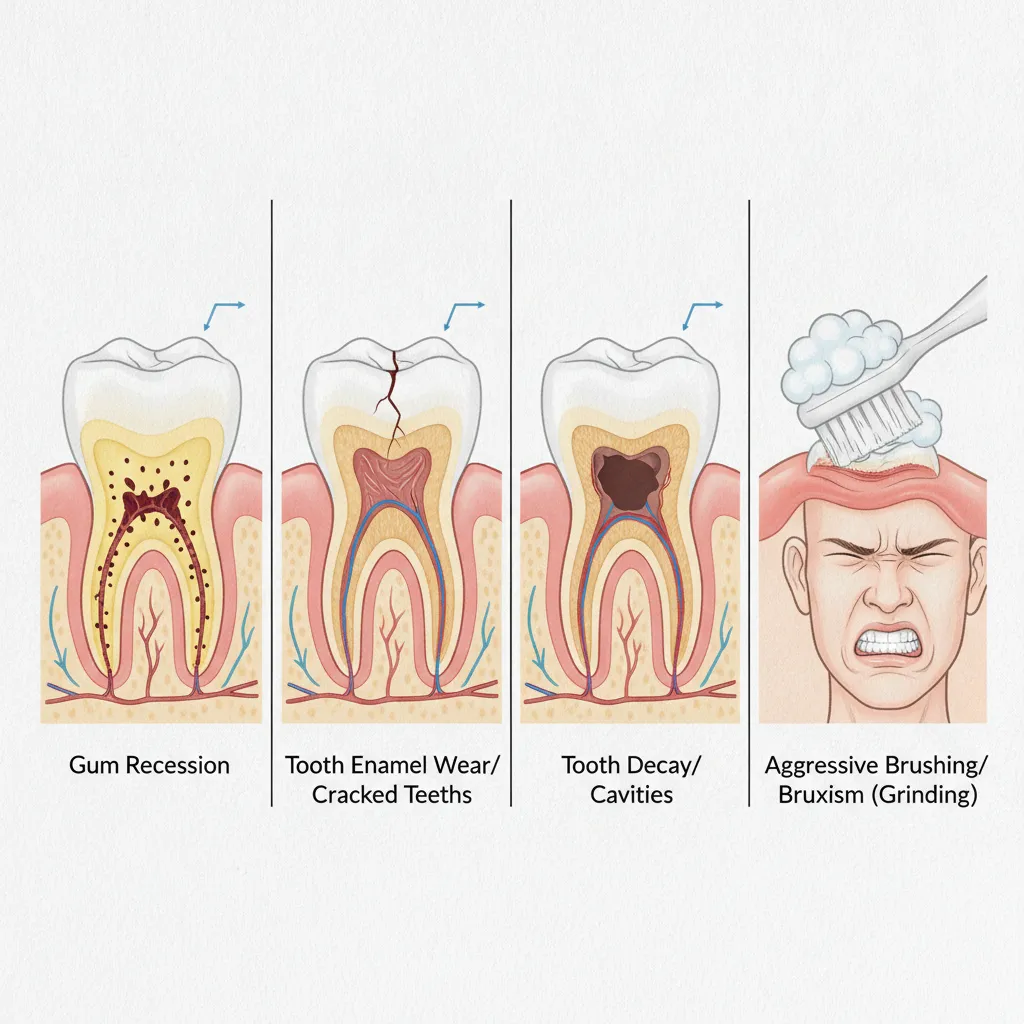 sensitive teeth causes example
