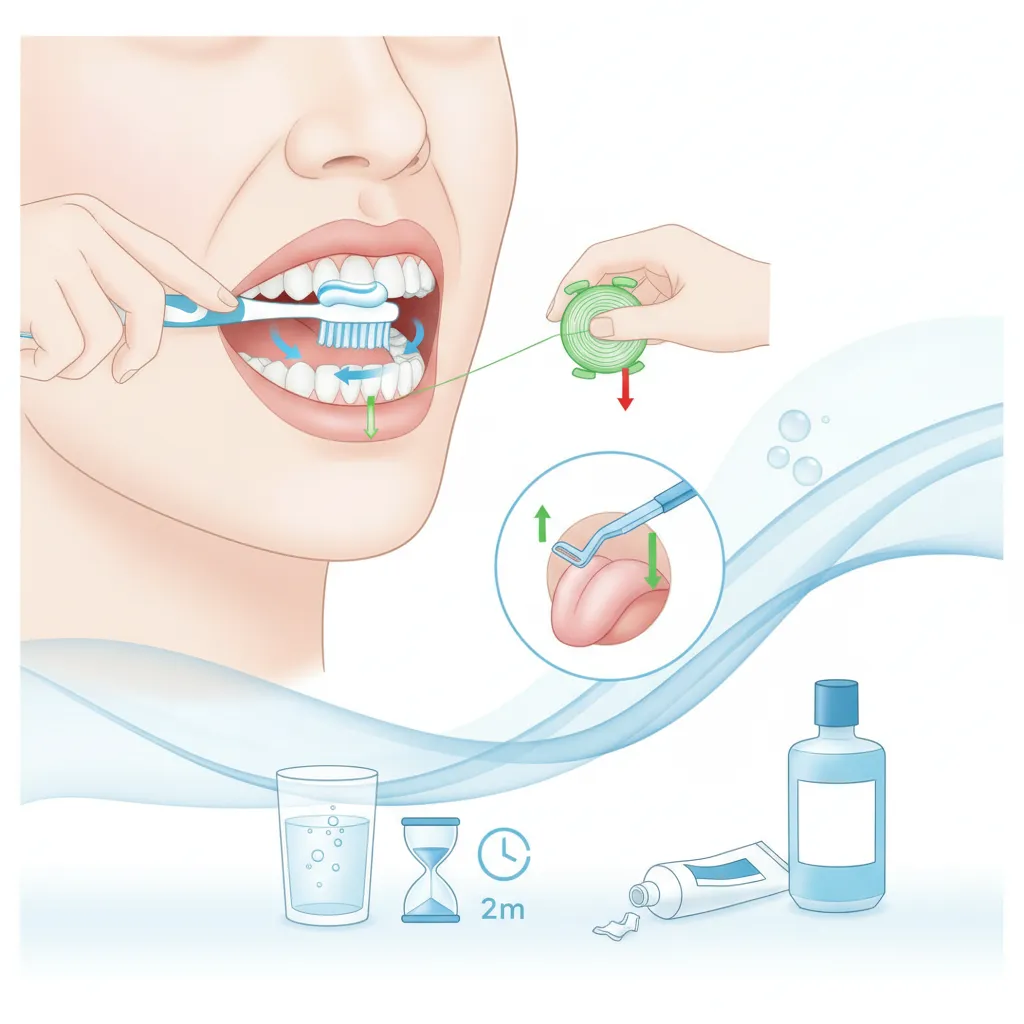 oral hygiene routine example