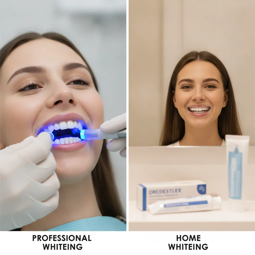 professional vs home whitening summary