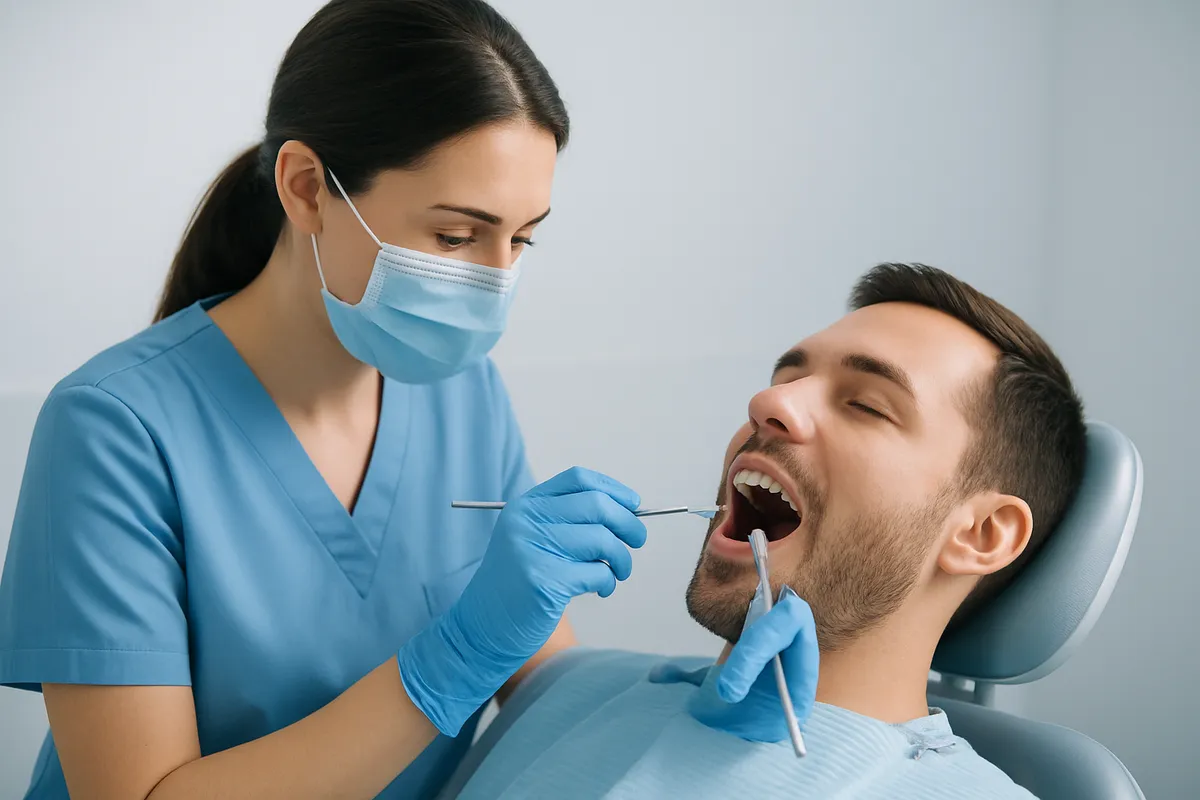 teeth cleaning procedure example