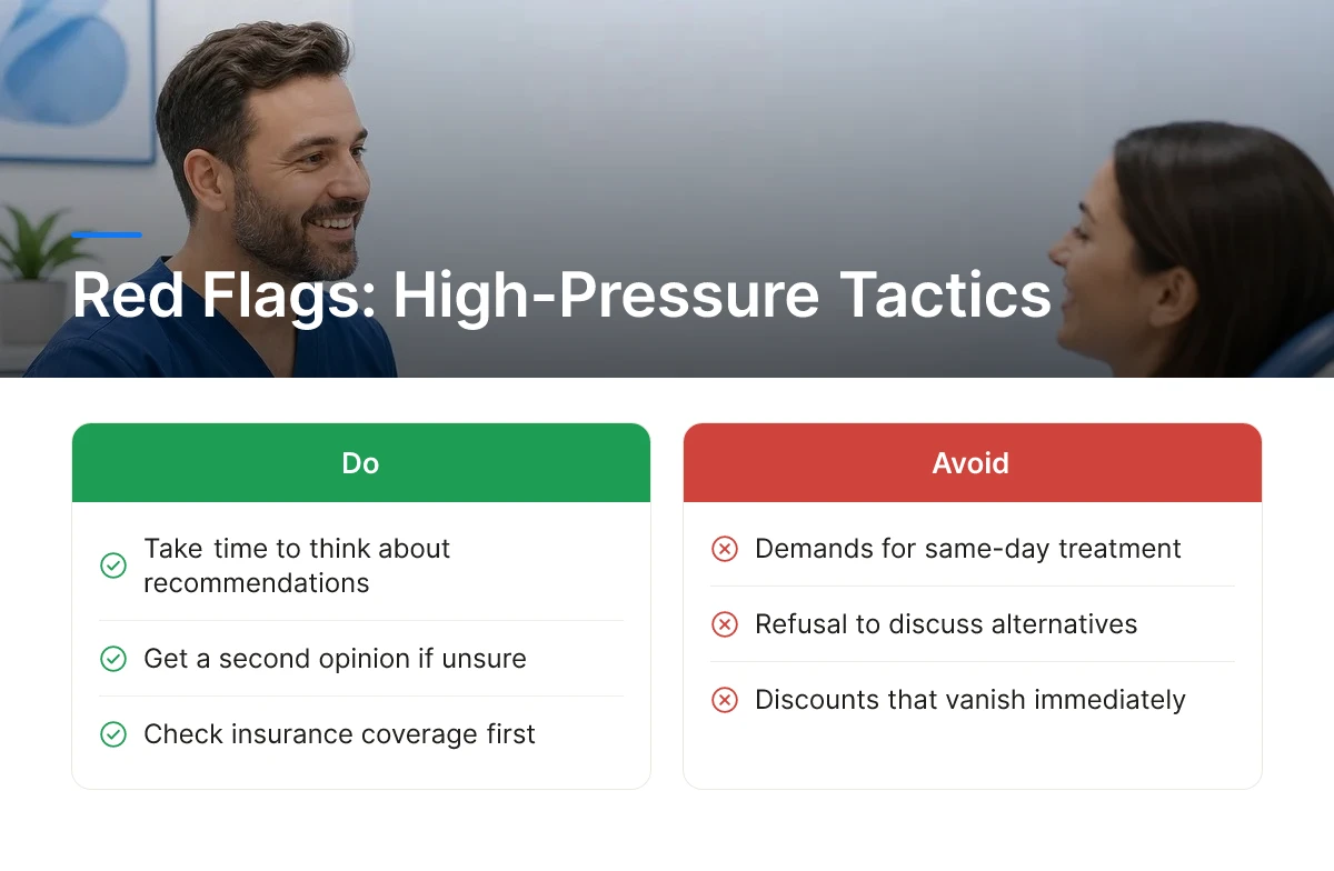 Red Flags: High-Pressure Tactics