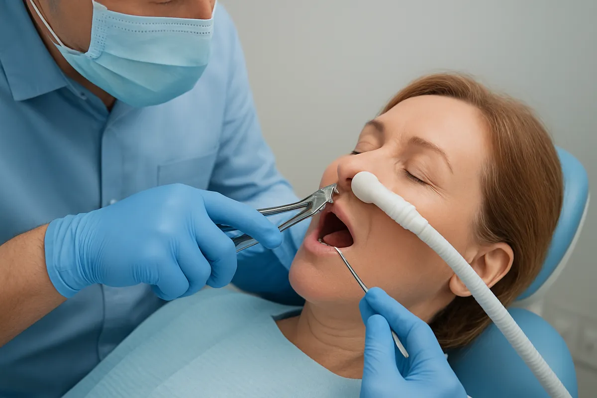 tooth extraction procedure example