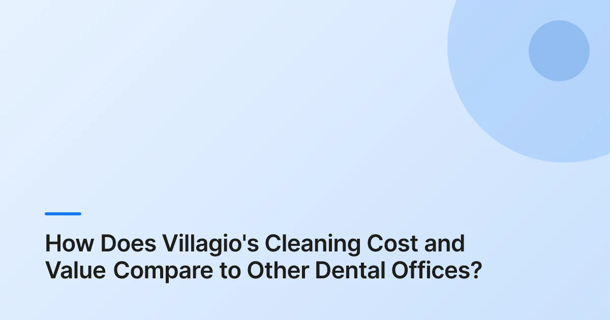 dental cleaning cost summary