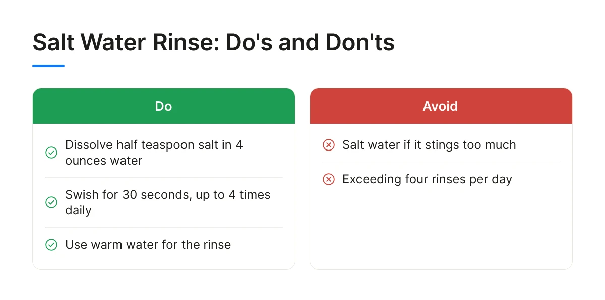 Salt Water Rinse: Do's and Don'ts
