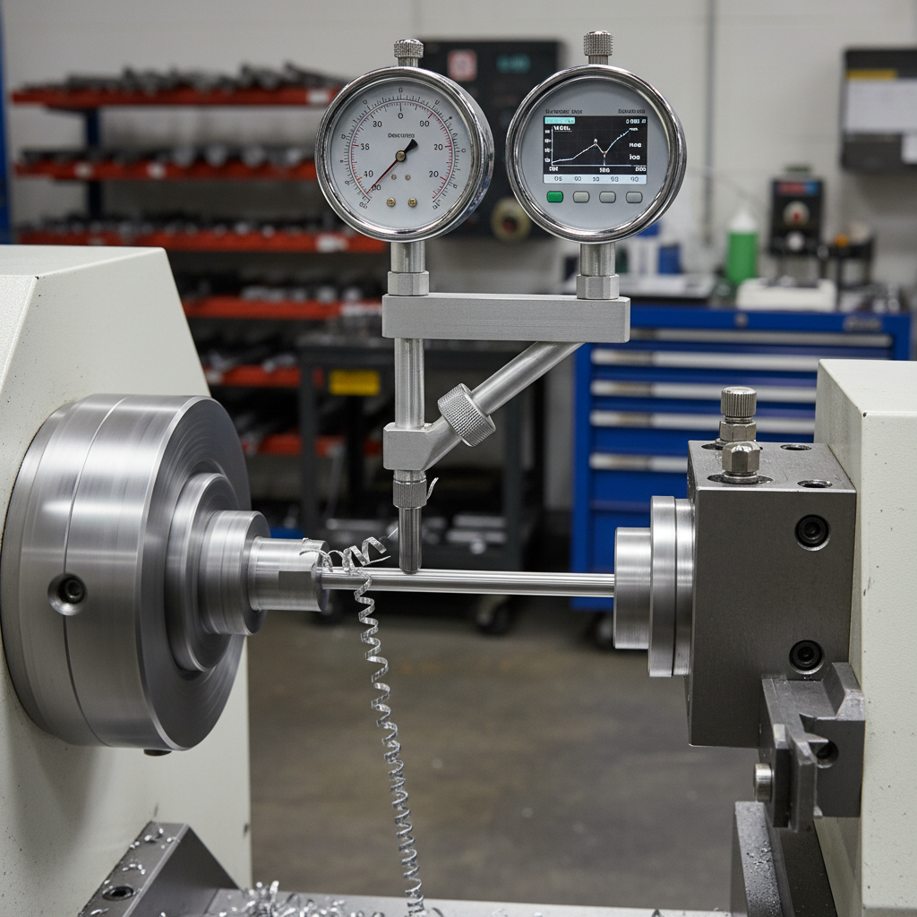 Swiss lathe CNC machine producing small precision parts in a precision machining services facility