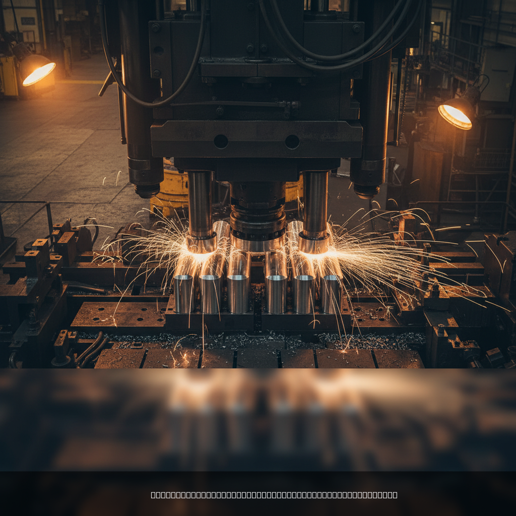 Custom metal forging services cold forging operation with precision die press