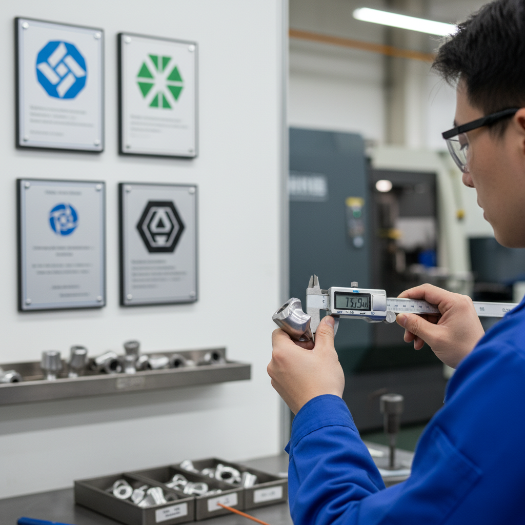 Quality inspection of custom metal forging services parts with ISO certified process