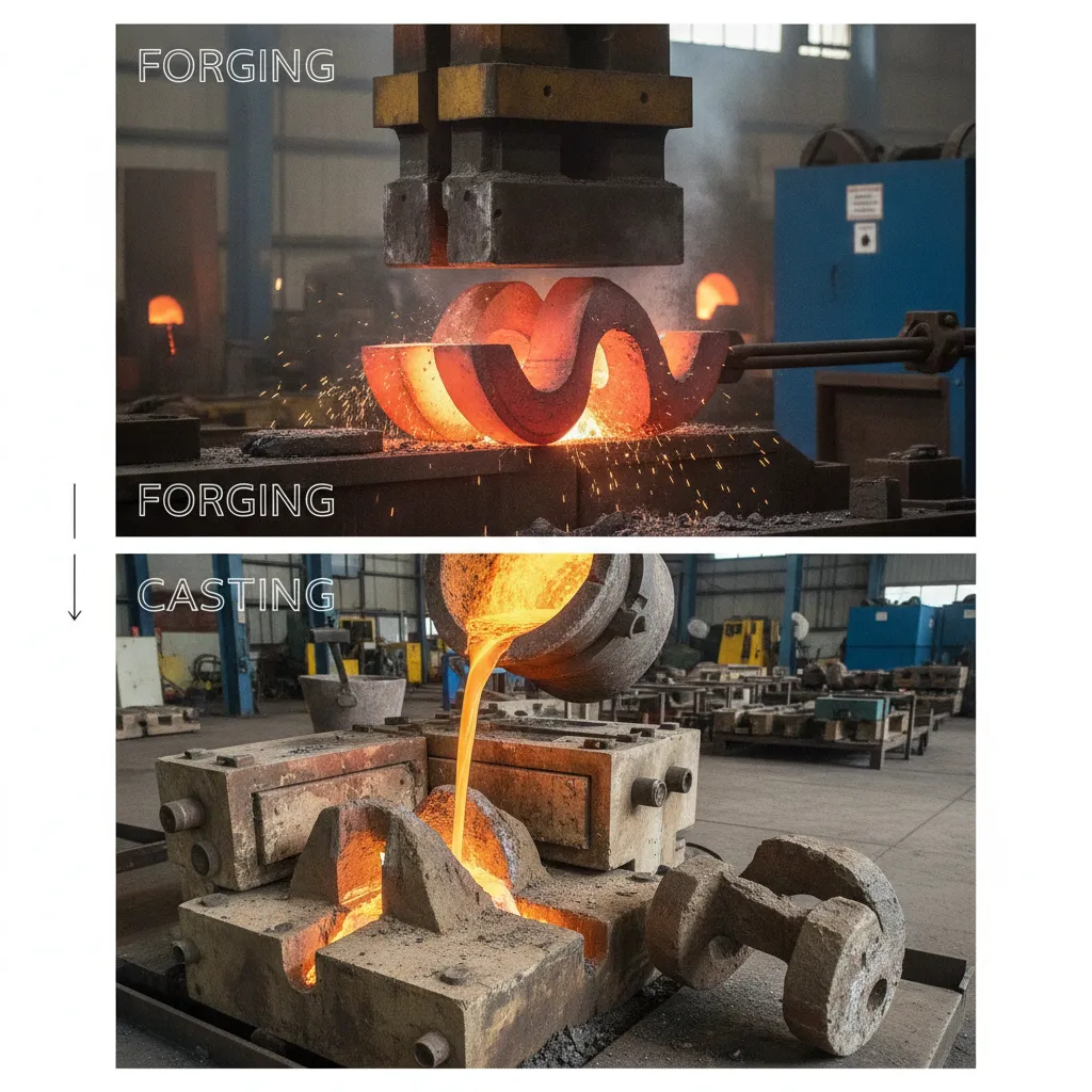 forging vs casting example