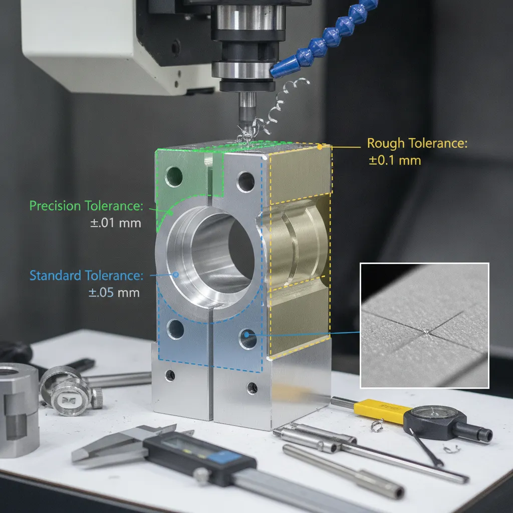 CNC machining tolerance standards example