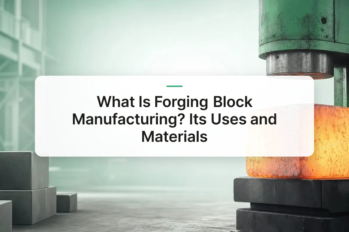 forging block manufacturing overview