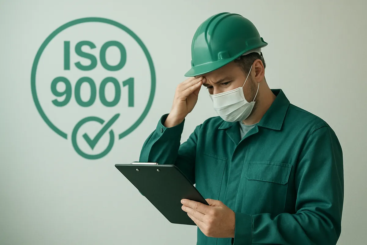 Precision parts produced by an ISO 9001 certified manufacturer undergoing quality inspection