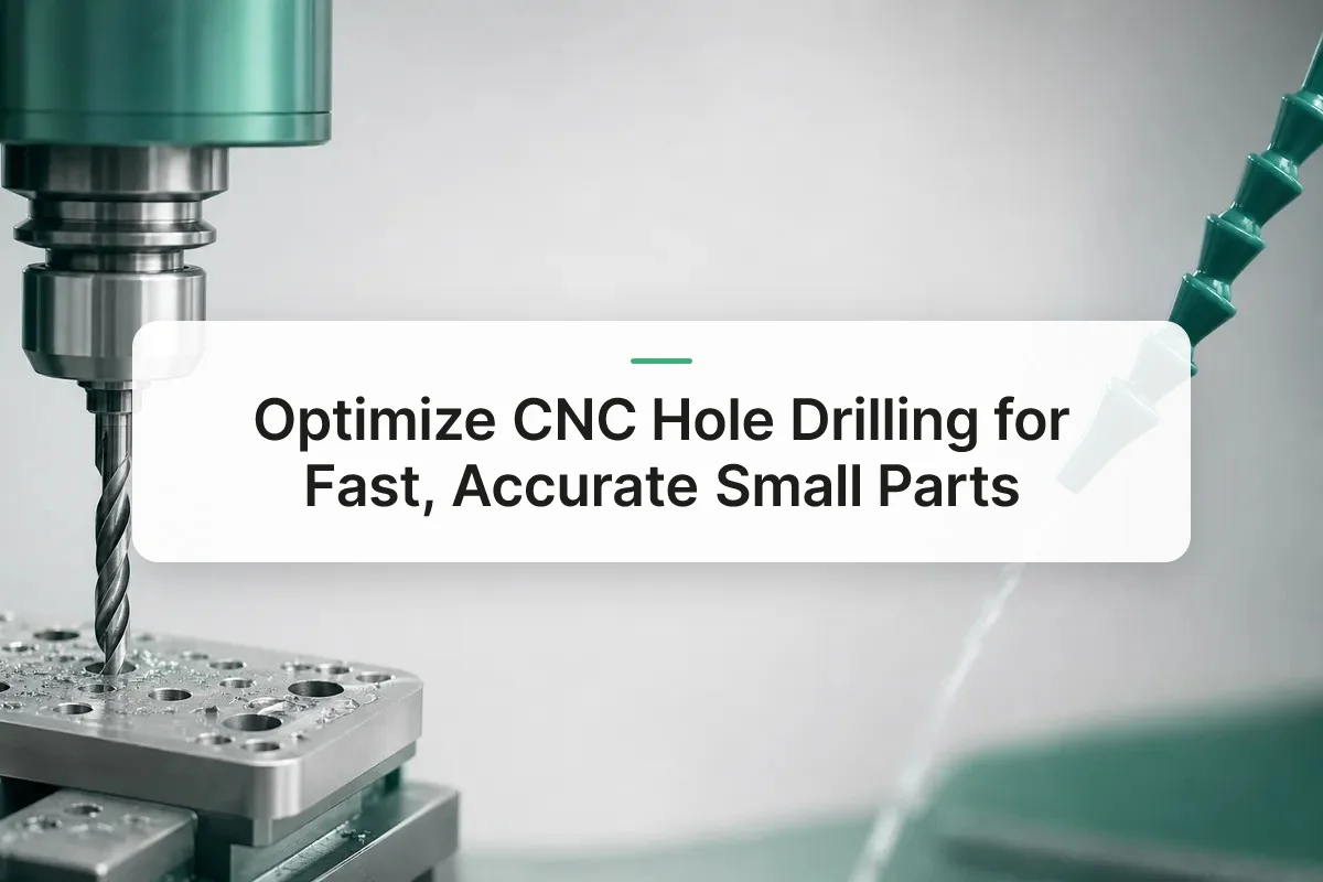 CNC hole drilling optimization overview