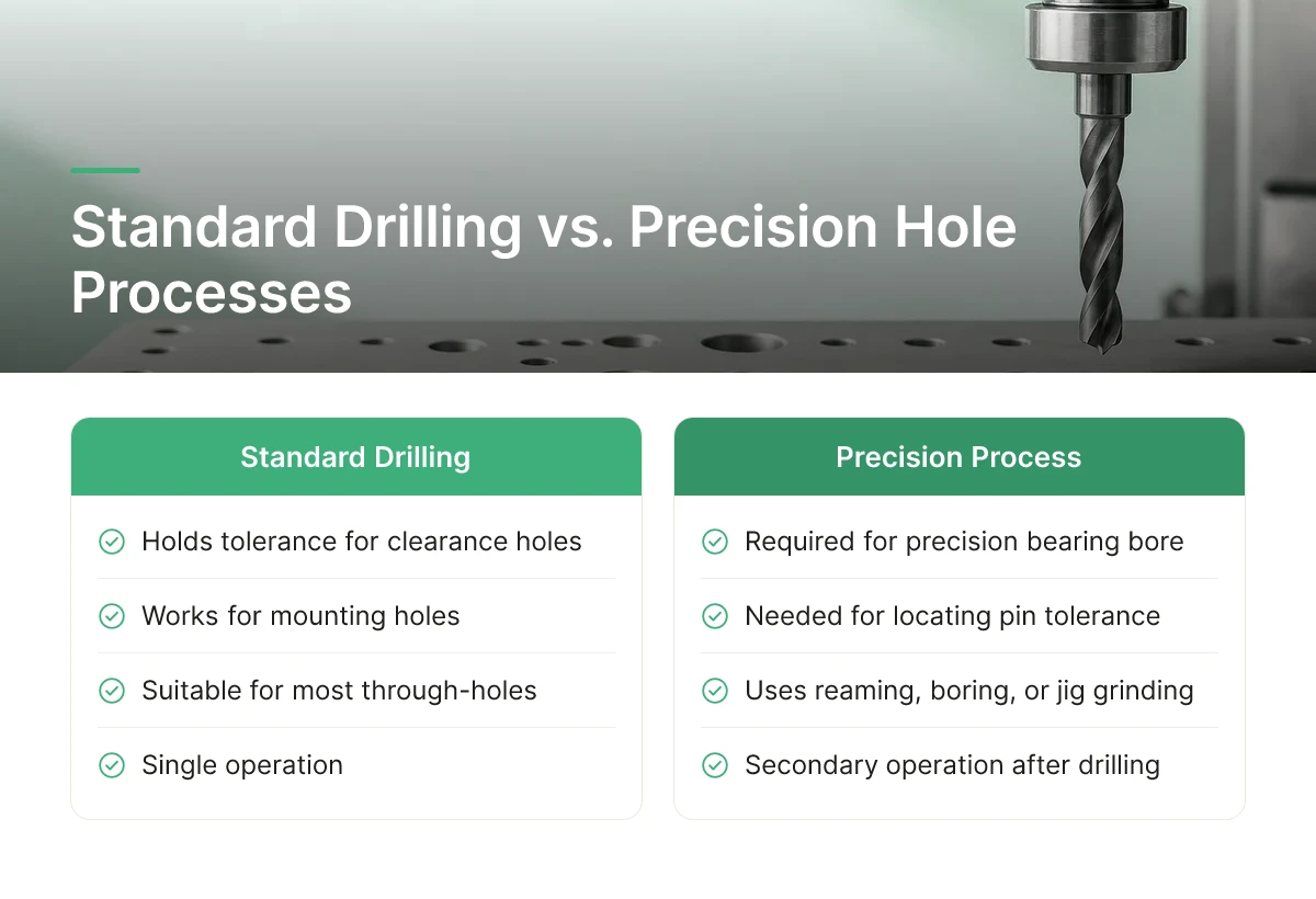 Standard Drilling vs. Precision Hole Processes