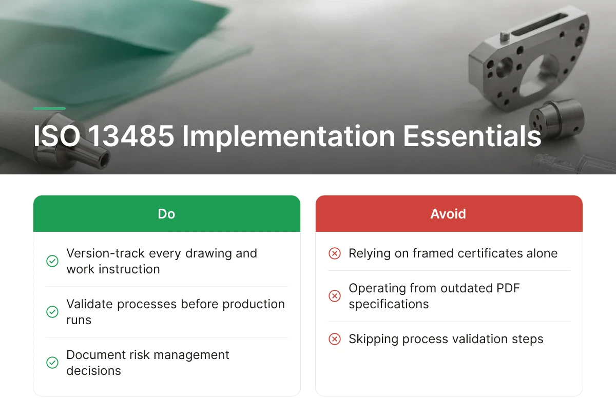 ISO 13485 Implementation Essentials