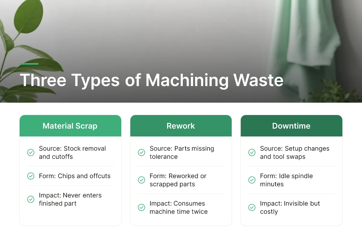 Three Types of Machining Waste